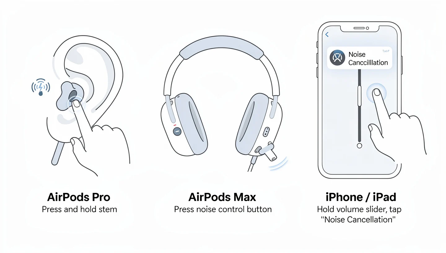 How to Turn On Noise Canceling on AirPods